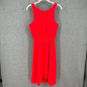 Athleta Martinique Faux Wrap Tank Dress Size XXS Coral Quest Travel Tassel Tie